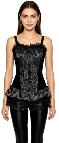 Stäbchen corsage minikleid - stäbchen,