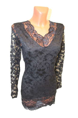 Minikleid kleid spitze - s,