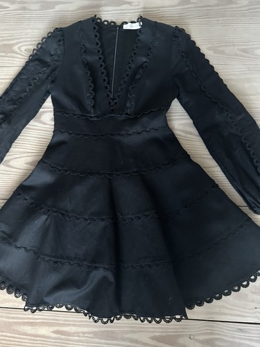Zimmermann kleid schwarz - kleid, in