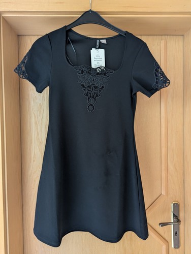 Spitzenkleid minikleid schwarz - minikleid,
