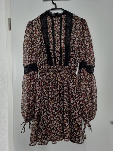Minikleid floral transparent - |,