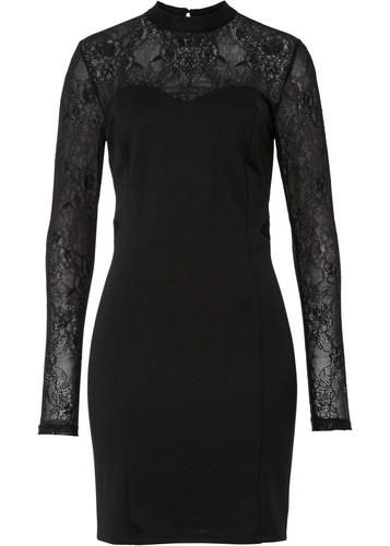 Elegantes kleid mit spitze - mit,