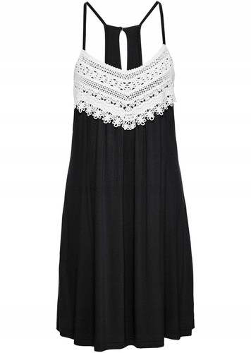 Jerseykleid mit spitze - mit, gr