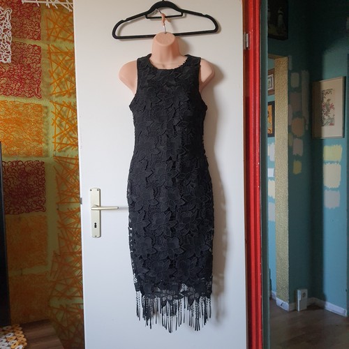 Schwarz spitze partykleid - spitze,