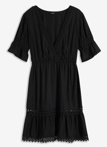Kleid mit spitzeneinsatz - mit, gr