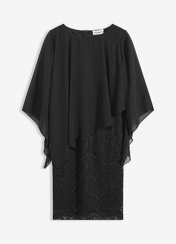 Spitzenkleid 36 schwarz - gr.,