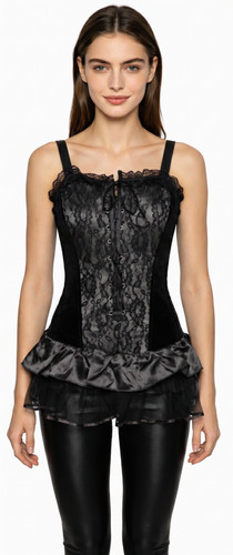 Stäbchen corsage minikleid - stäbchen,